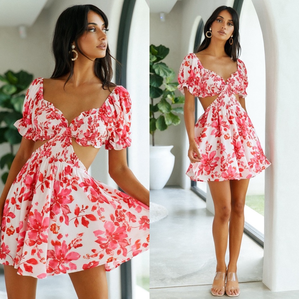 HELLO MOLLY Sweet Like Vanilla Dress Pink